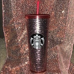 Starbucks pink sequins limited edition holiday cup